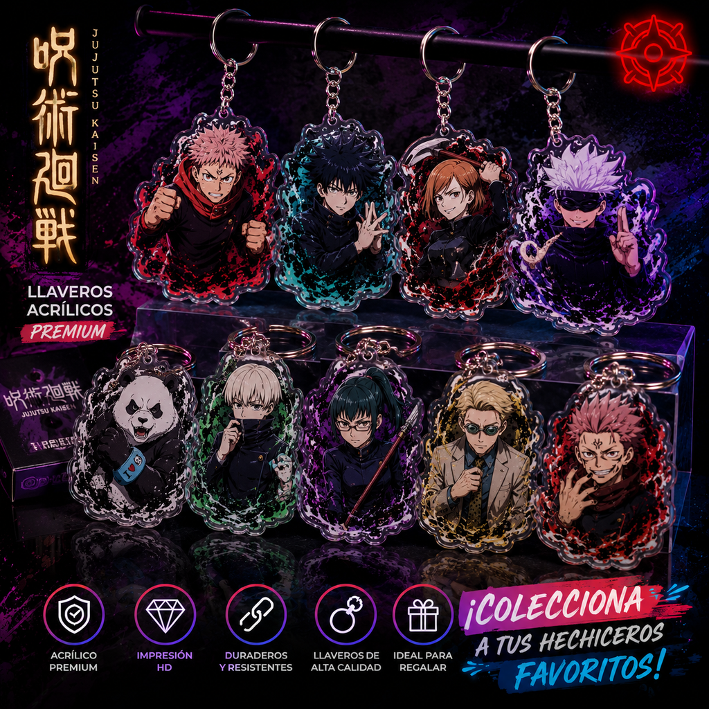 Llavero Acrílico Anime Premium - Colección Shonen (Edición Especial)